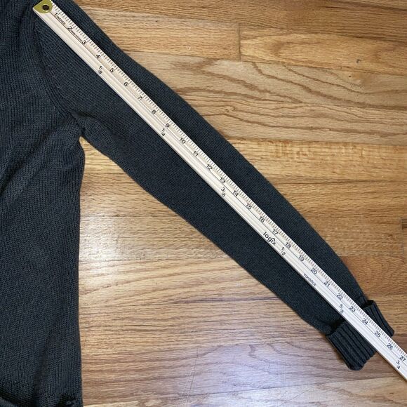 Tahari Long Cardigan Sweater Women's XS Beige Tan Cable Knit Cotton Blend Long - Picture 8 of 10